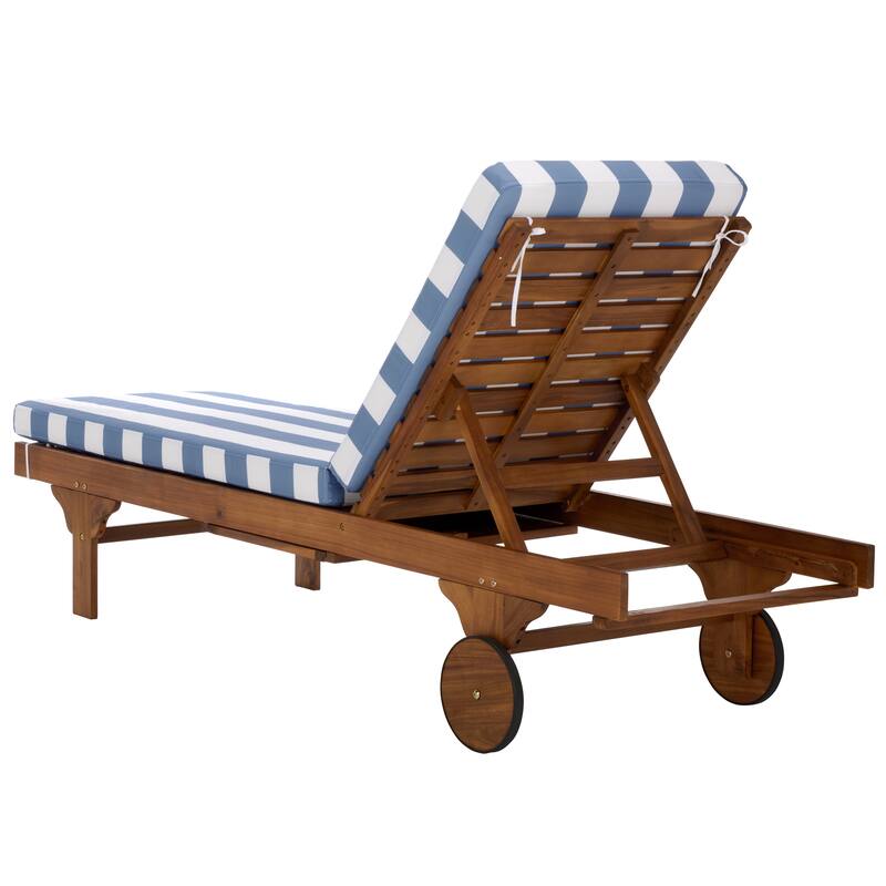 SAFAVIEH Iyanna Lounge Chair - 25 In. W x 80 In. D x 17-42 In. H - 25"W x 80"D x 17-42"H