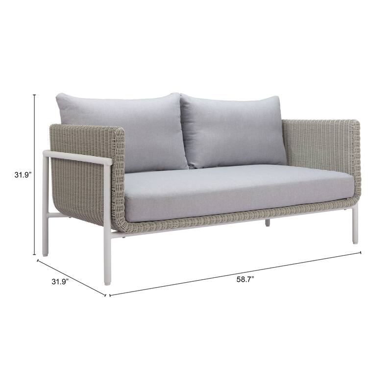 Frais Loveseat Gray