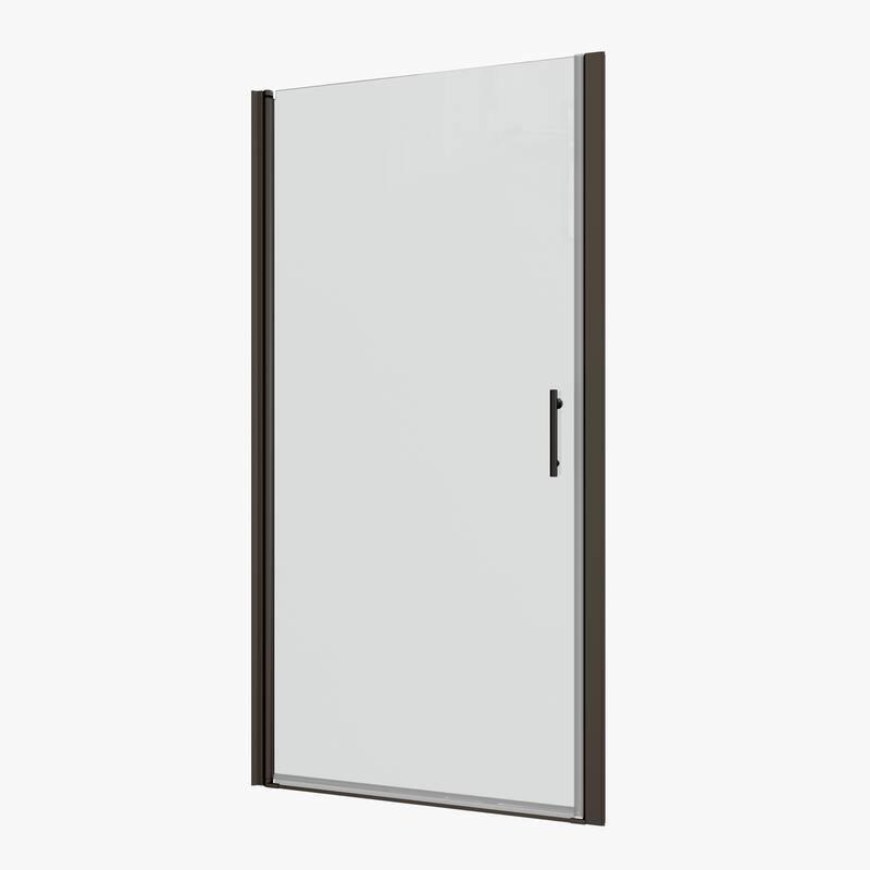 Semi-Frameless Pivot Shower Door with Tempered Glass