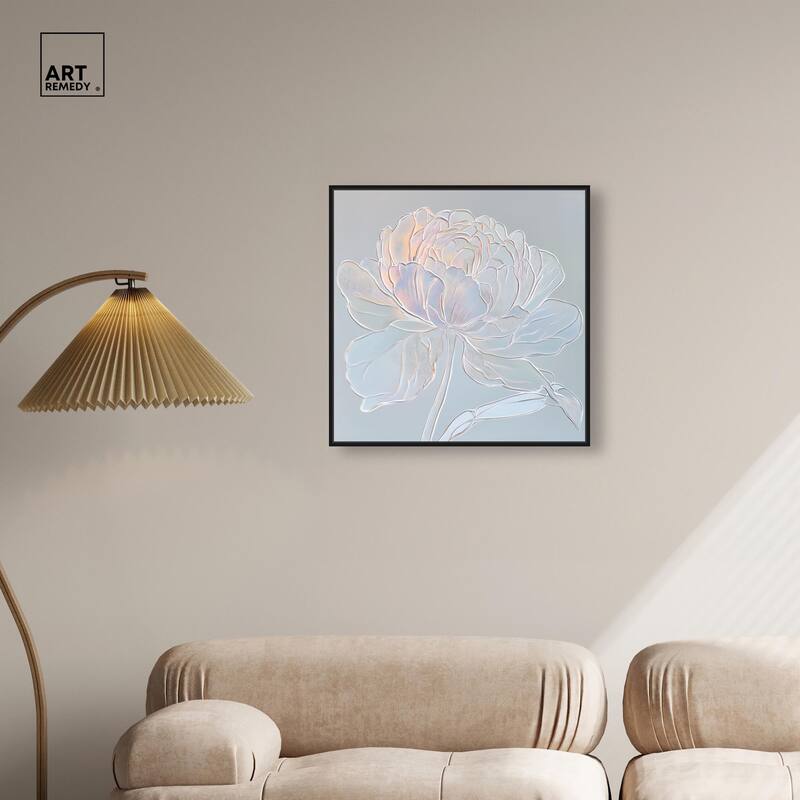 Embossed Flower II Canvas by Art Remedy