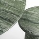 preview thumbnail 20 of 29, Studio London Faux Travertine Bistro Table Maddox Concrete Patio Table - 35.4"W x 35.4"D x 29.5"H