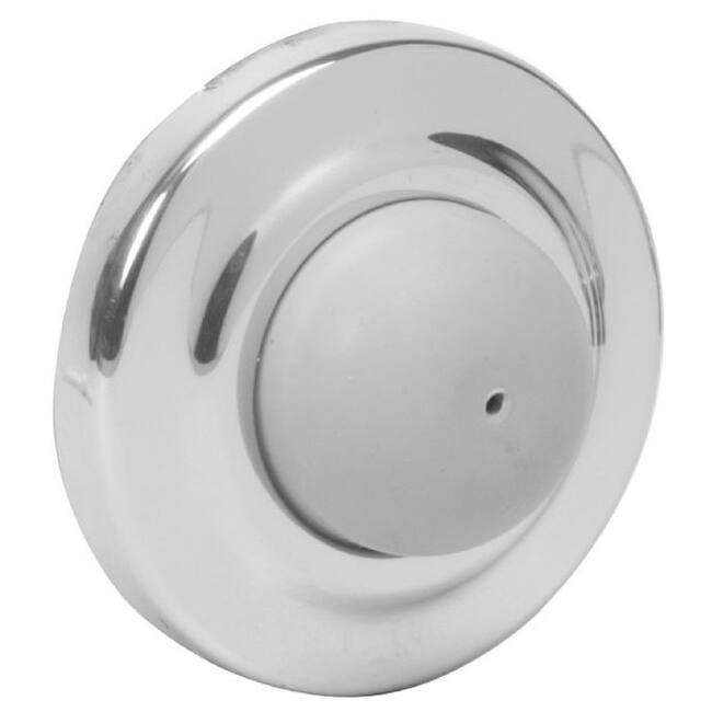 Ives 2-1/2" Convex Rubber Wall Stop - Bright Chrome