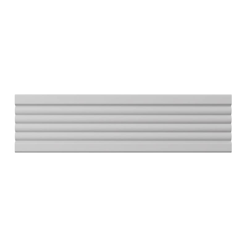 WM338: 9/16-in D x 3-3/8-in W x 96-in L Americraft Solid Hardwood Stain Grade Fluted or Reeded Reversible Moulding