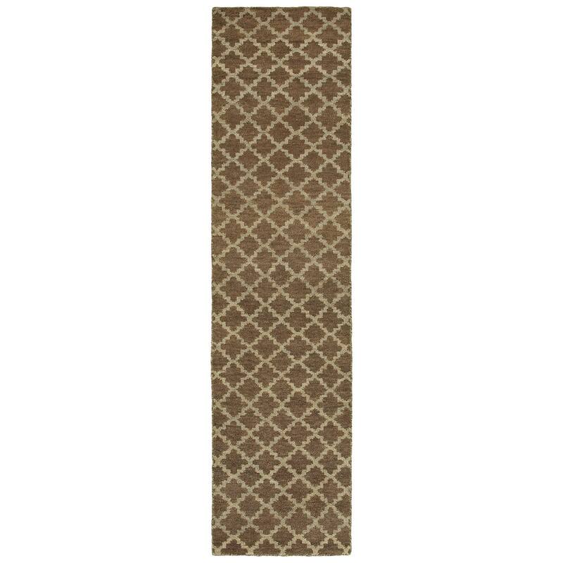 Vista Home Hand-made Wool Scalloped Trellis Area Rug