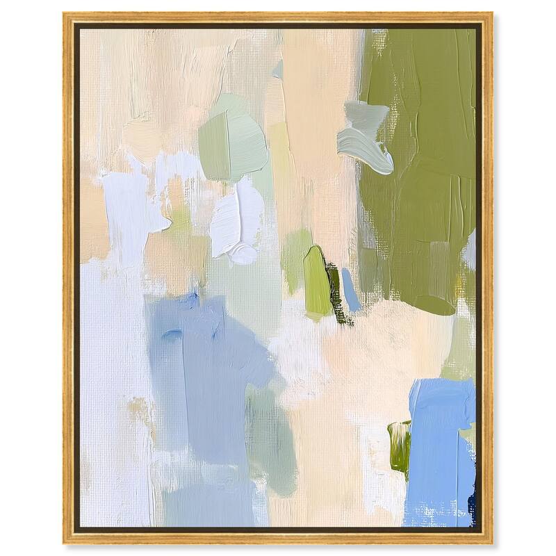 Clover Frost Canvas by Art Remedy - 30" x 36" - Gold