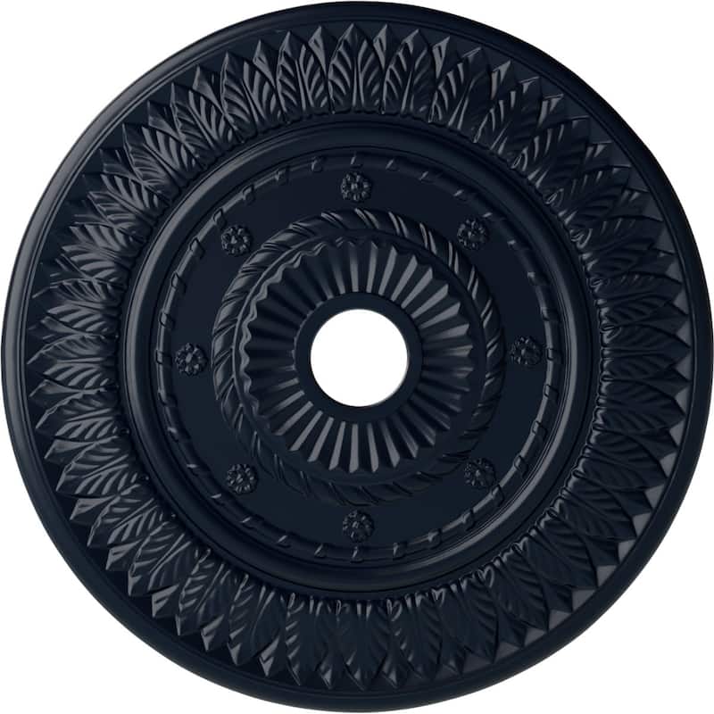 26 3/4"OD x 3 5/8"ID x 1 1/8"P Leaf Ceiling Medallion