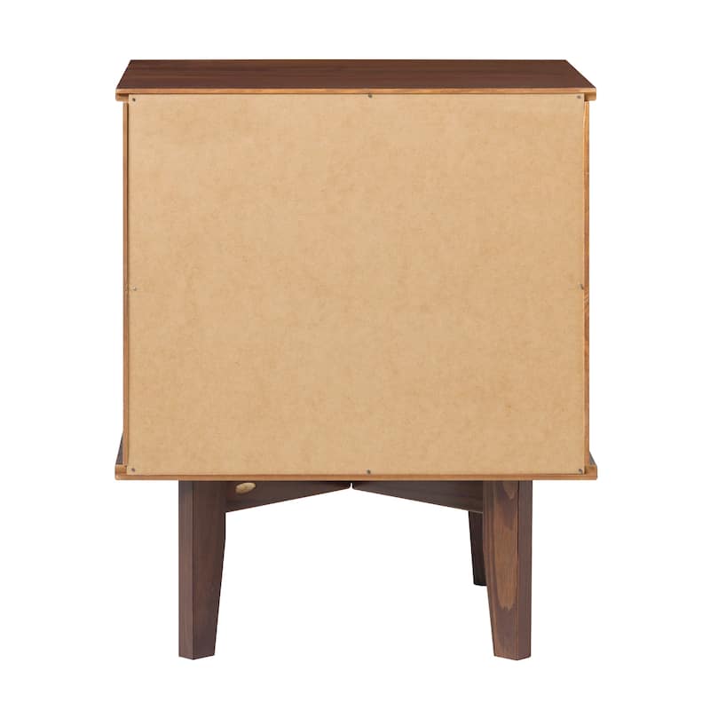 Middlebrook Mid-Century Solid Wood 2-Drawer Nightstand