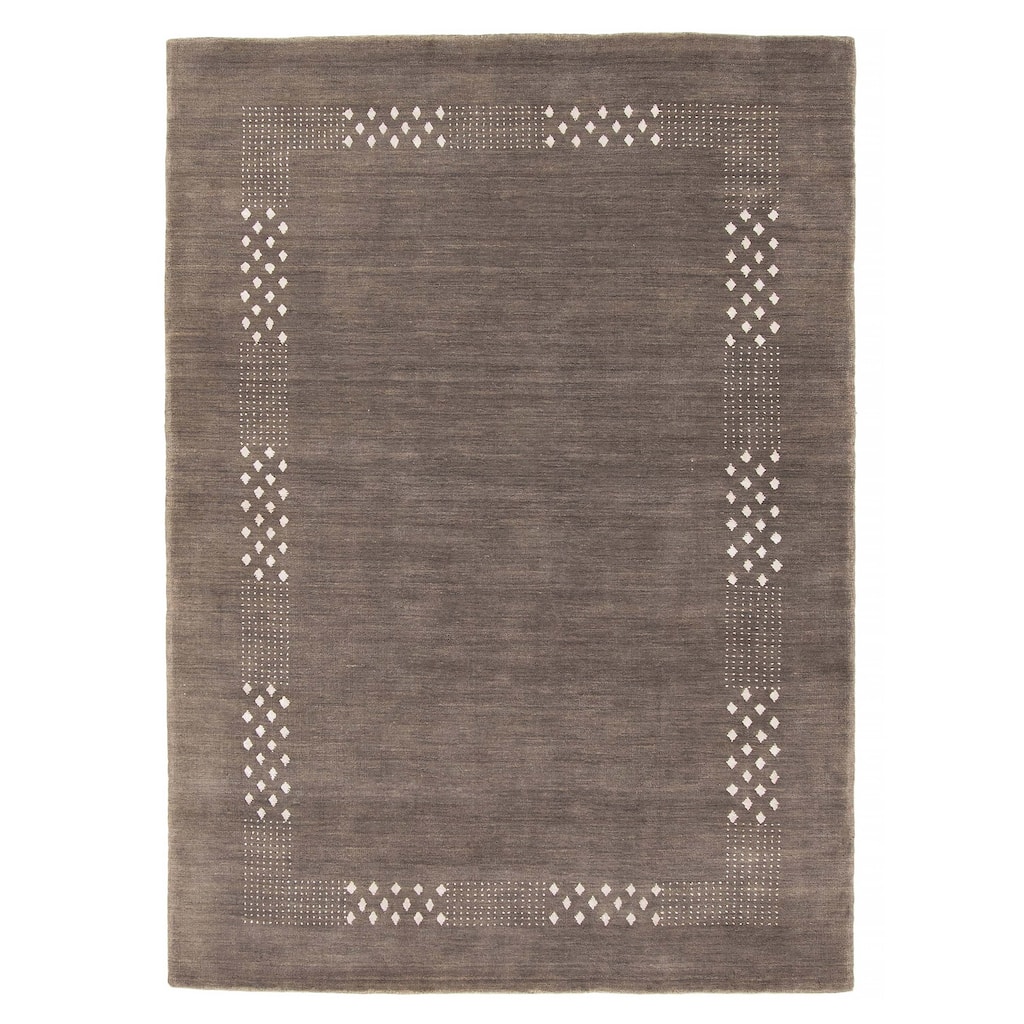 Kashkuli Gabbeh Grey Rug 4'7" x 6'6" - 4'7 x 6'6