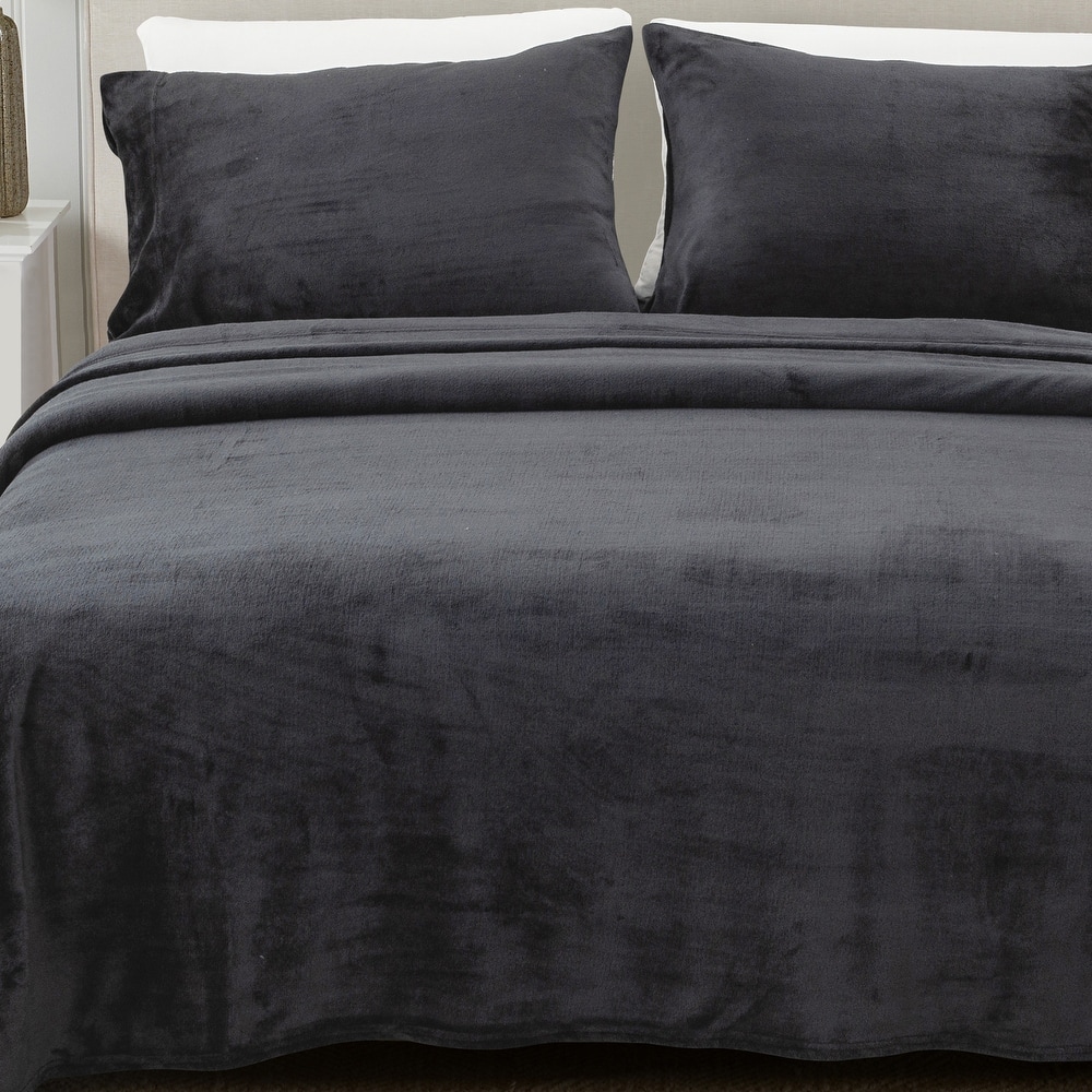 Linery & Co. Ultra Soft & Cozy Velvet Plush Fleece Printed Sheet Set