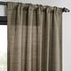 preview thumbnail 3 of 70, Exclusive Fabrics Raw Linen Weave Light Filtering Curtains for Bedroom & Living Room Curtains Pair - 2 Panel Drapes