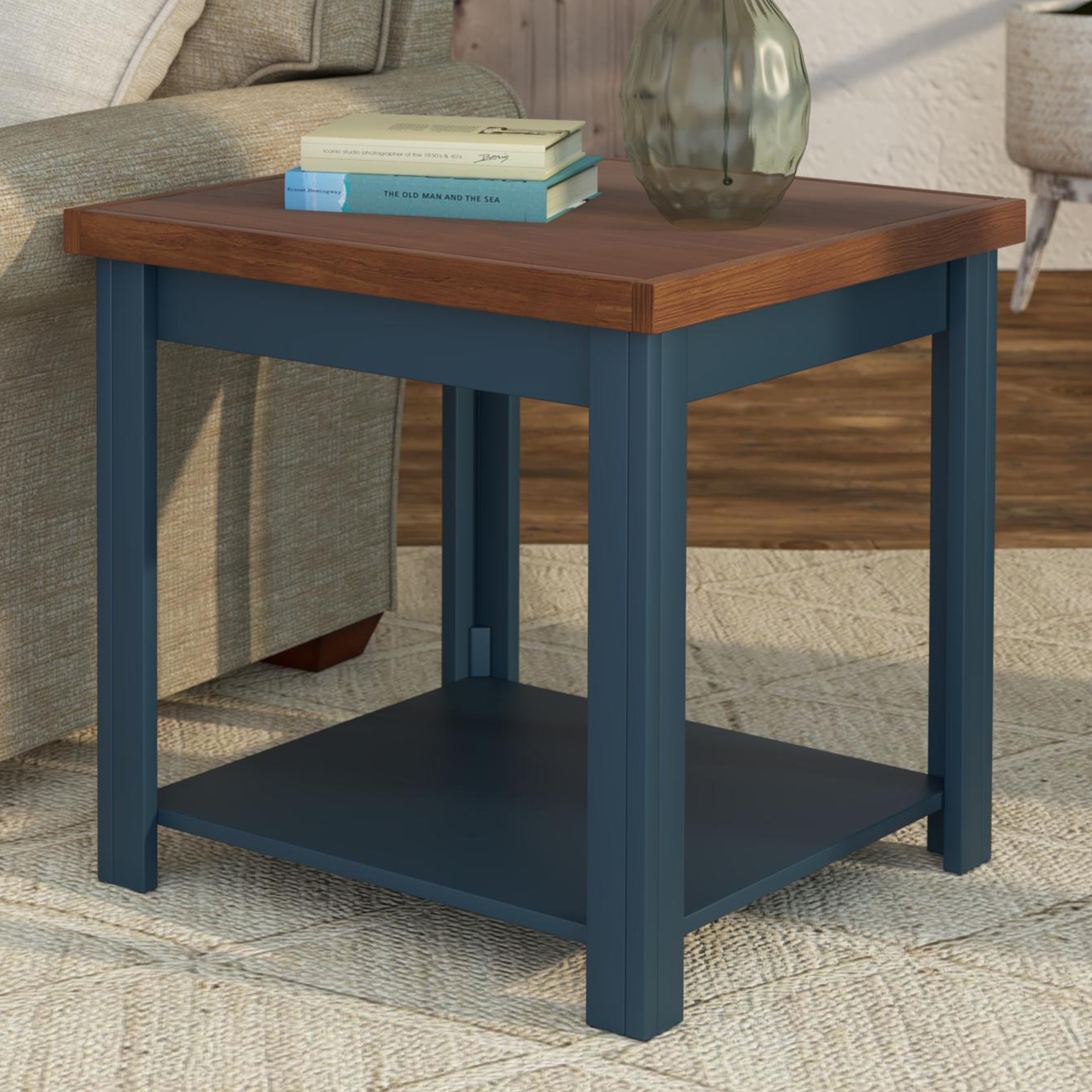 Fully assembled store end tables