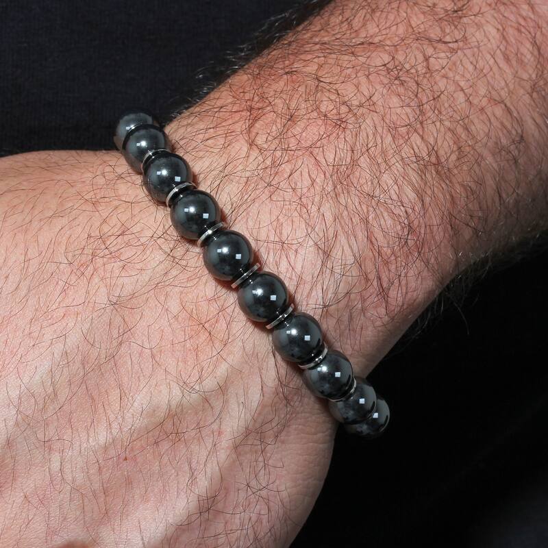 Steel Nation Stainless Steel Bead Bolo Bracelet