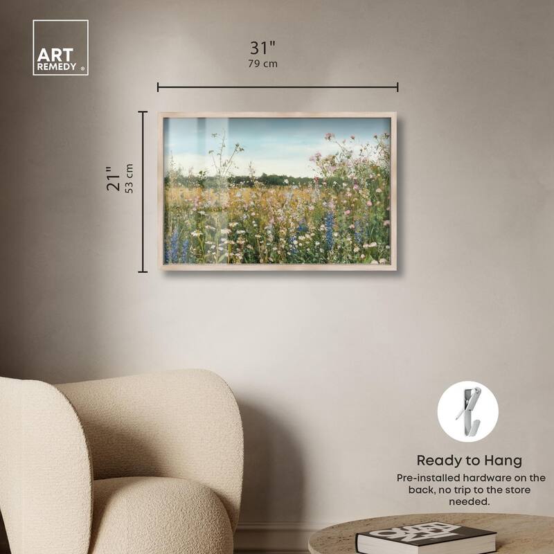 Glimmering Glade Garden II Shadowbox by Art Remedy