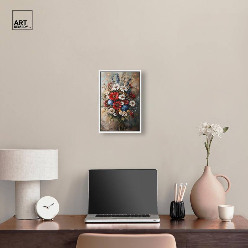 Symphony of Flowers II Canvas by Art Remedy