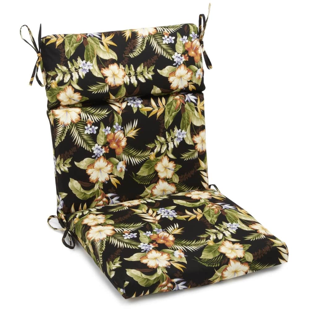 22-inch by 45-inch Three-section Outdoor Seat/Back Chair Cushion - 22 x 45