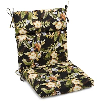 18-inch by 38-inch Three-section Outdoor Seat/Back Chair Cushion - 38" x 18"
