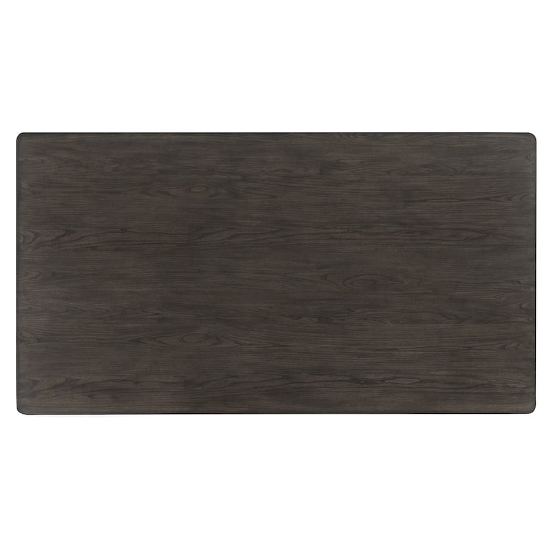 Furniture of America Lennox Modern 72-inch Dark Walnut Solid Wood Dining Table