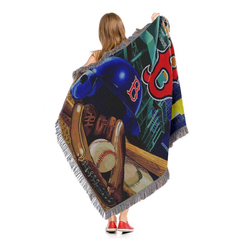 MLB Woven Tapestry Throw Blanket