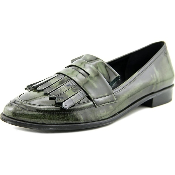 Lust for Life Magic Women Round Toe Leather Green Loafer