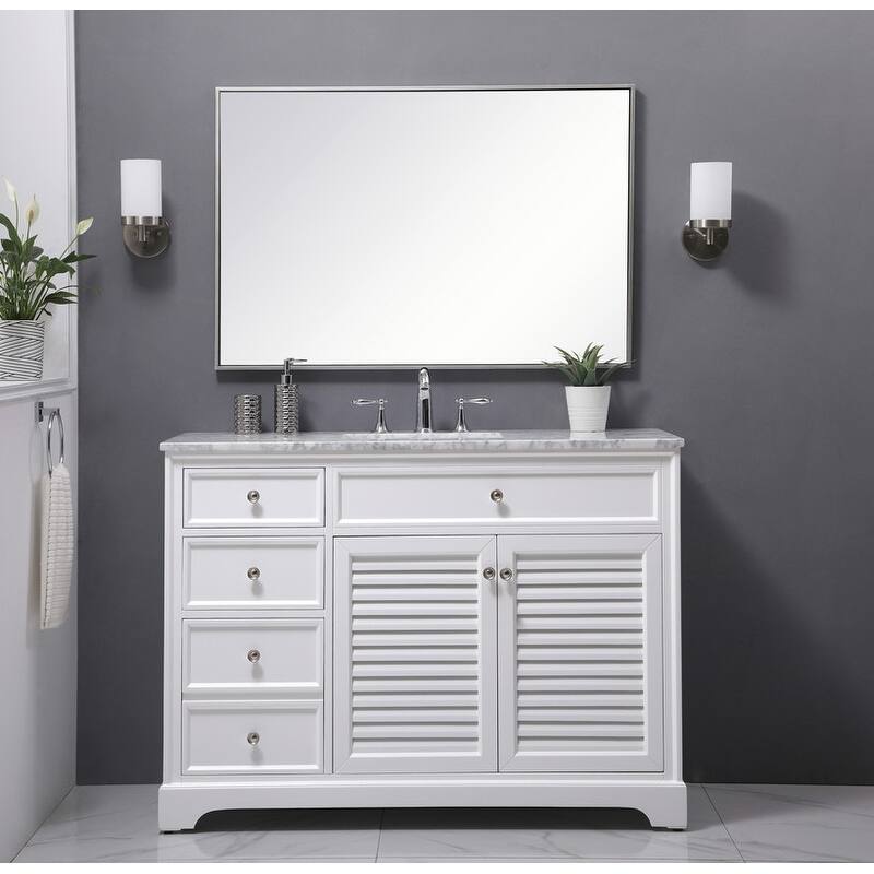 Contemporary 48" Single Bathroom Vanity Set