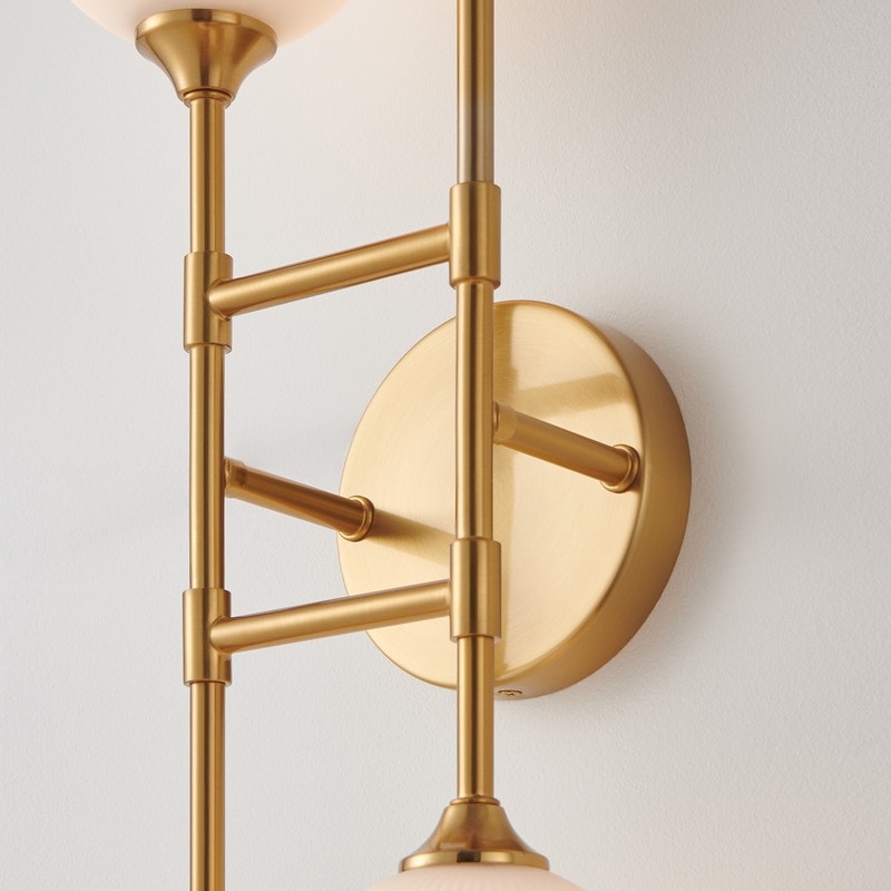 KAWOTI 4-Light Dimmable Large Armed Wall Sconce - W35.75" * H6.75"