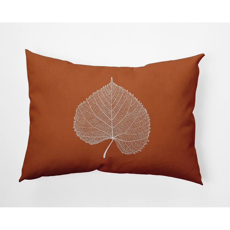 Leaf Study Accent Pillow - Nutmeg - 14" x 20"