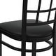 preview thumbnail 11 of 25, Window Back Metal Restaurant Chair - 16.75"W x 20"D x 36.5"H - 16.75"W x 20"D x 36.5"H