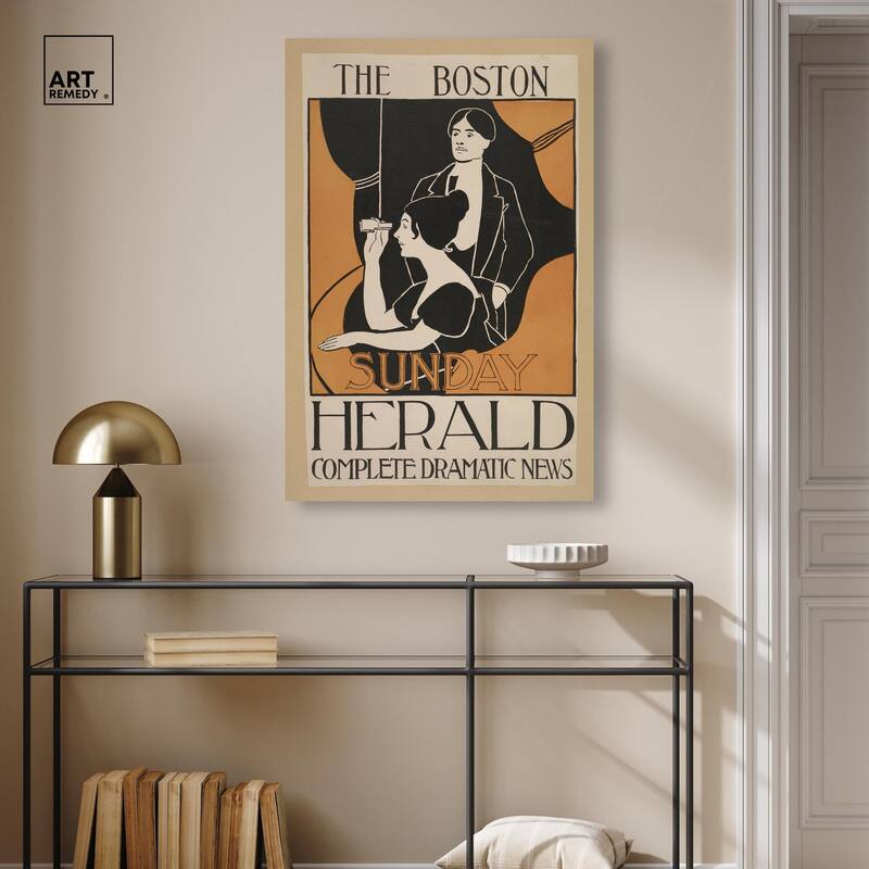 Sunday Herald 1893 Canvas by Art Remedy, Gallery Wrapped