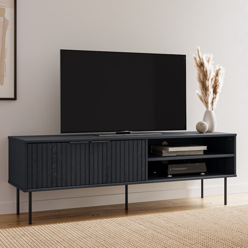 Alexander Fluted TV Stand for TVs up to 75" - 59" - Black