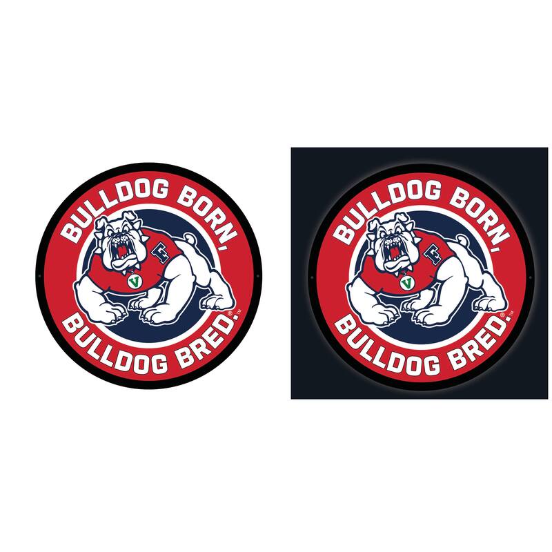 Fresno State University LED Lighted Sign - Red