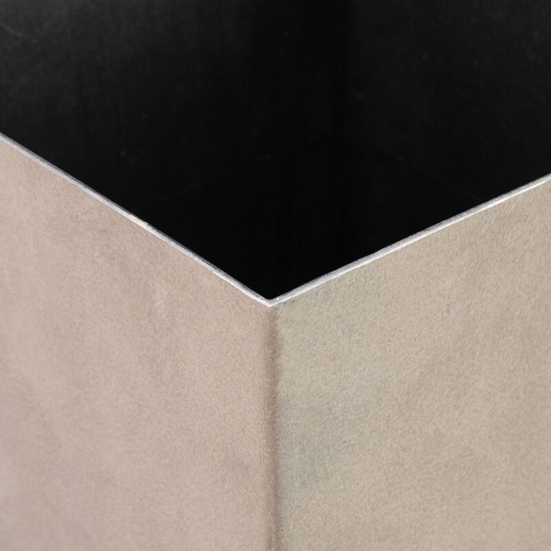 Set of 3 Matte Square Indoor and Outdoor Planters Pots with Drainage