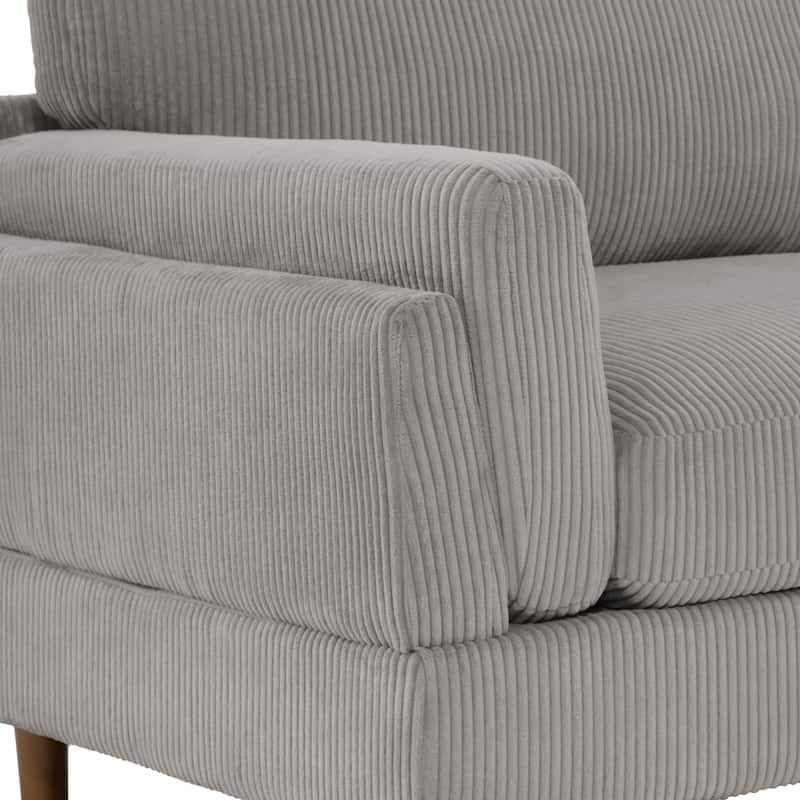 Modern 90" inch Sofa Comfy Corduroy Deep Seats Sofa
