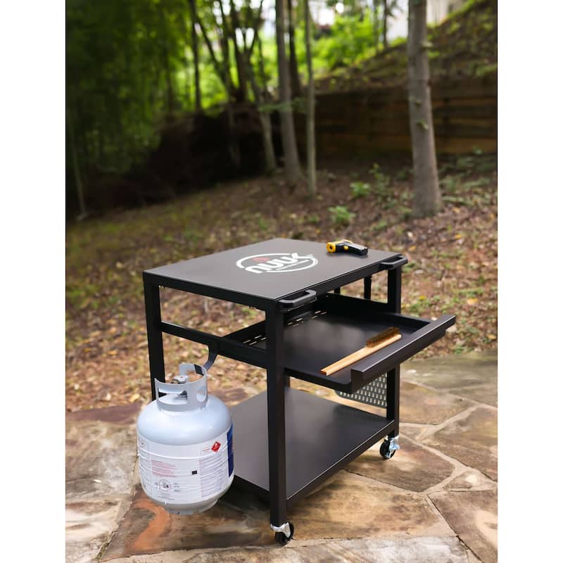 NUUK 30" Steel Pizza Oven Table and Prep Station