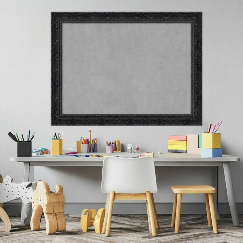 Amanti Art Filigree Gloss Black Framed