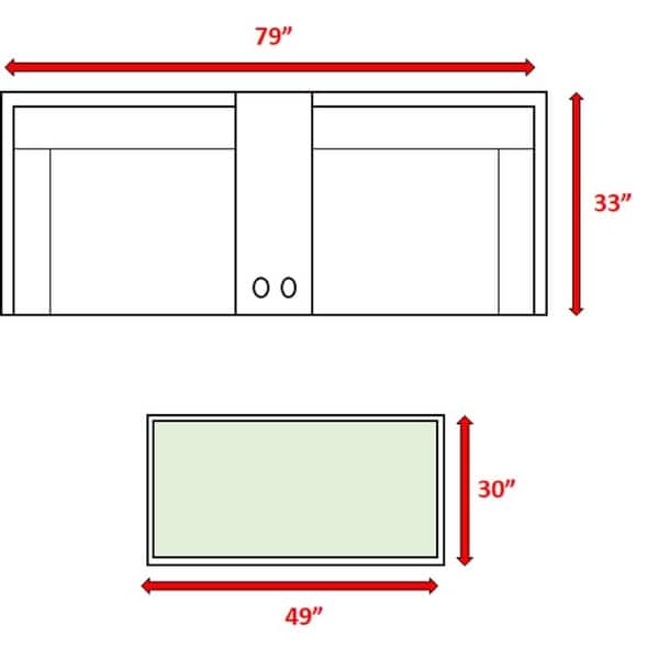 LSI Wicker/Rattan 2 Person Seating Group with Cushions Bed Bath