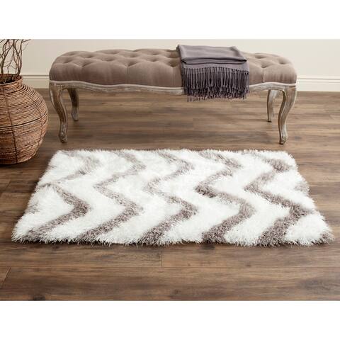 SAFAVIEH Handmade Barcelona Shag Audra Polyester Rug