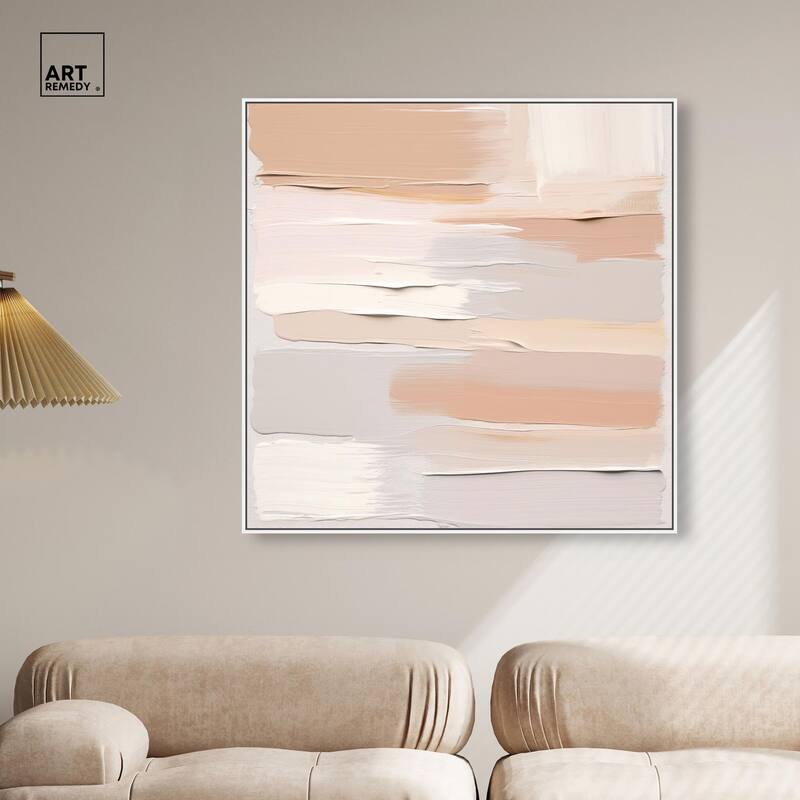 Roseate Cream Tones I Canvas by Art Remedy