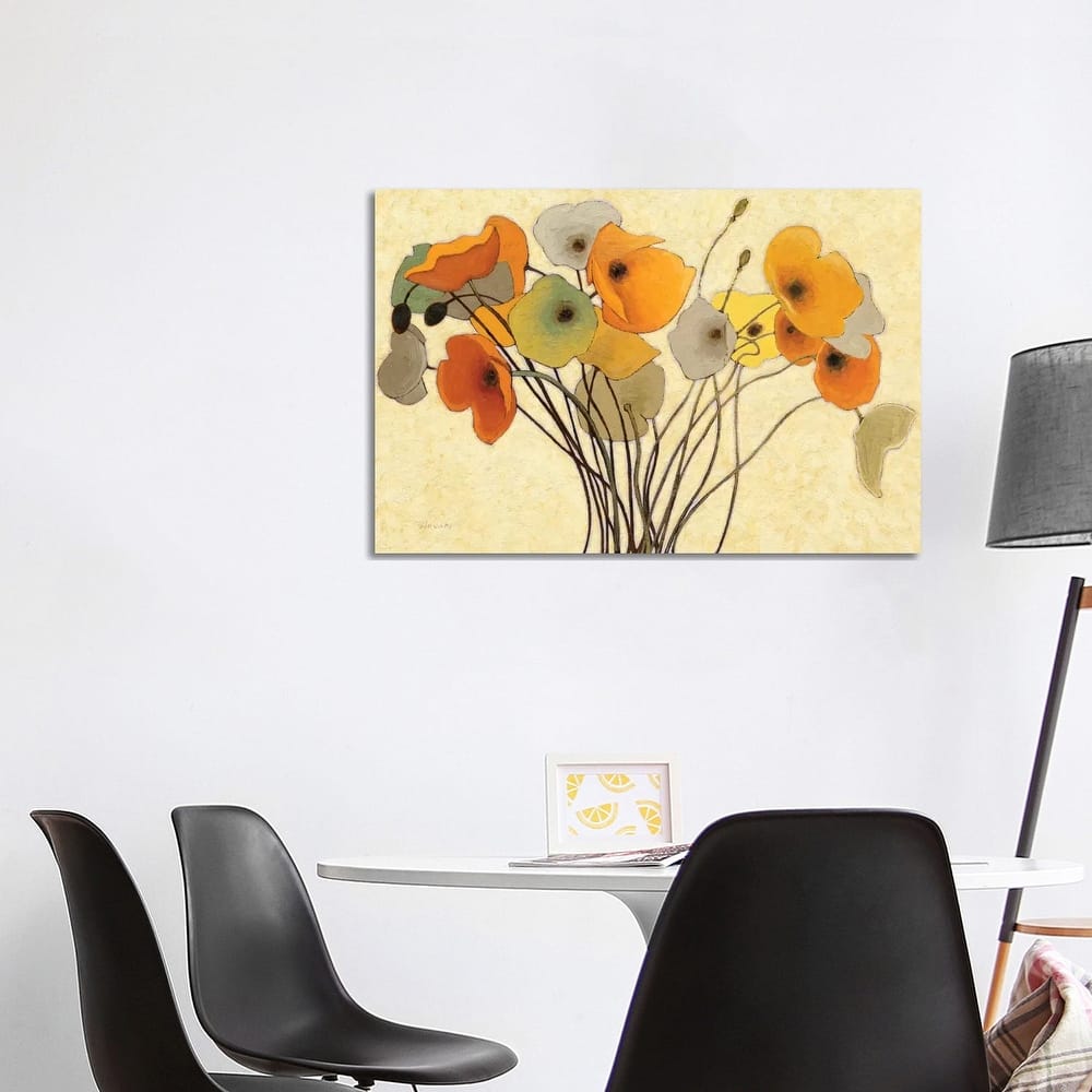 iCanvas "Pumpkin Poppies I" by Shirley Novak Canvas Print
