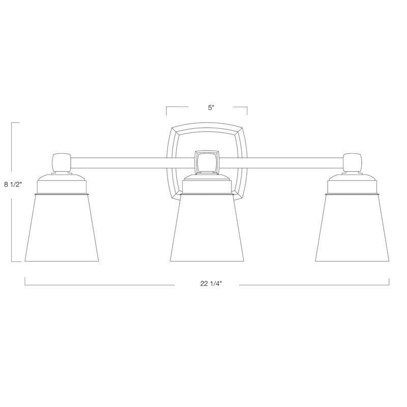 Elk Home Soft Square Chrome Finish 1 Light Wall Sconce