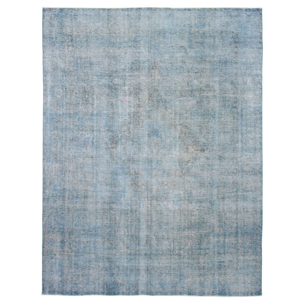 ECARPETGALLERY Hand-knotted Color Transition Blue Wool Rug - 9'9 x 12'8