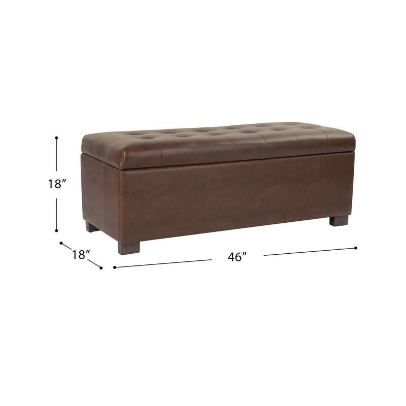 Porch & Den Camero Tufted Storage Bench