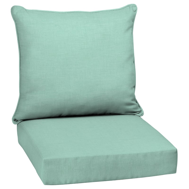 ARDEN Outdoor Deep Seating Cushion Set 24 x 24, Aqua Leala - 24 W x 24 D in.
