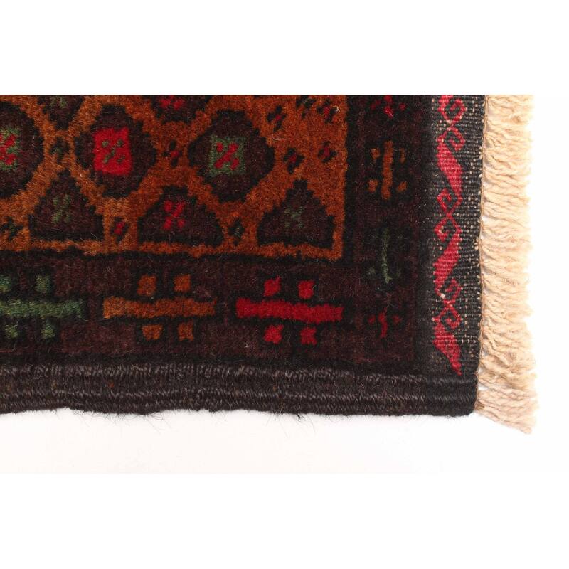 ECARPETGALLERY Hand-knotted Teimani Black Wool Rug - 2'9 x 4'6