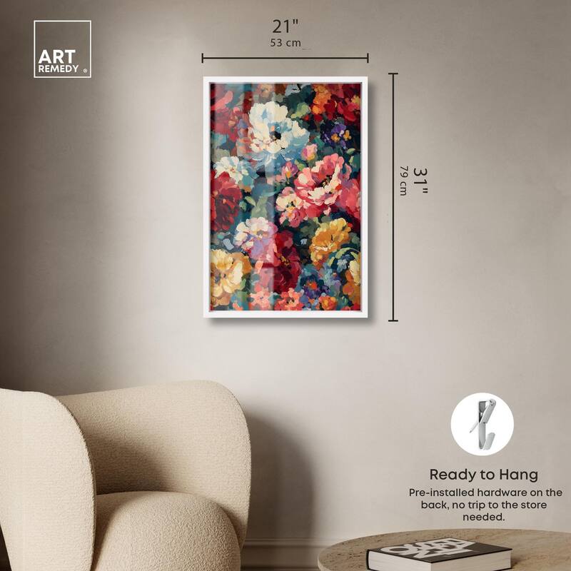 Garden Tapestries I Shadowbox by Art Remedy