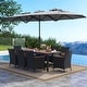 preview thumbnail 52 of 112, Costway 11 PCS Patio Wicker Dining Set with Double-Sided Outdoor - See Details