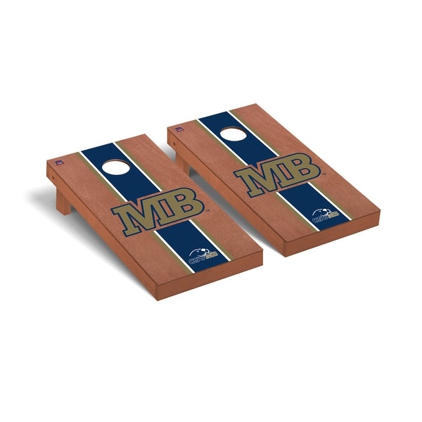 slide 2 of 5, California State Monterey Bay Otters Rosewood Cornhole Board Set