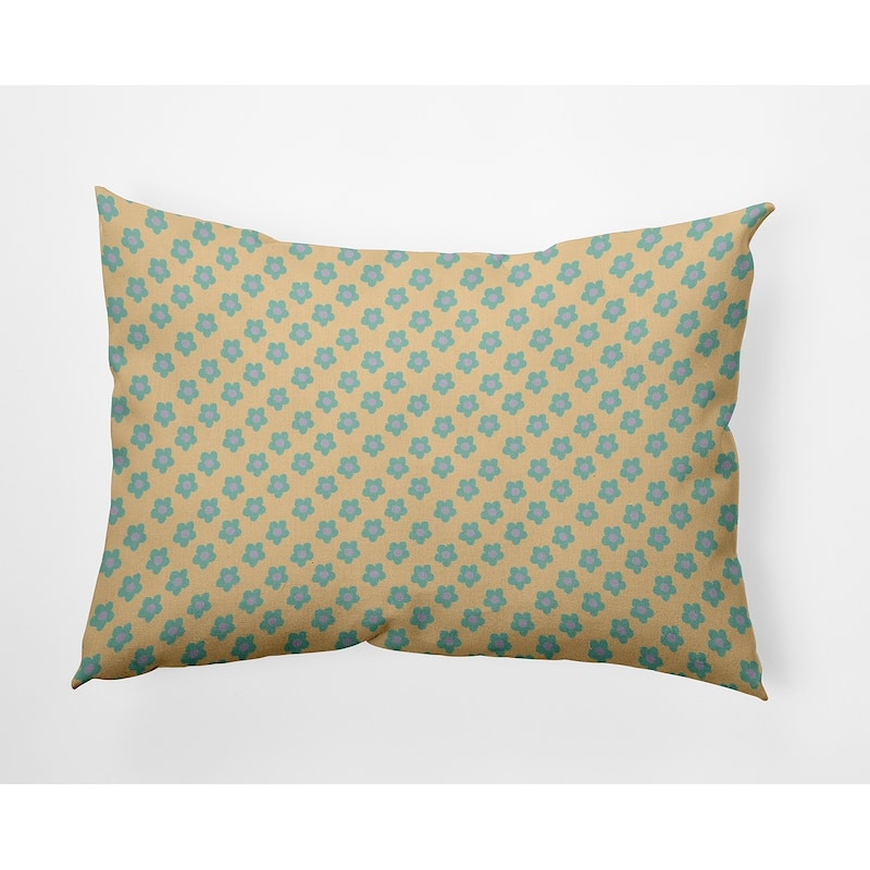 Flower Power Decorative Throw Pillow - Corn Stalk - 14" x 20"