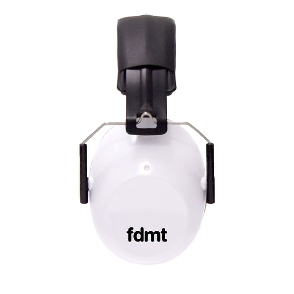 slide 2 of 7, FDMT Protective Earmuffs - White White - Plastic