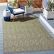 SAFAVIEH Courtyard Marolyn Indoor/ Outdoor Waterproof Patio Backyard Rug - 5'3" x 7'7" - Olive