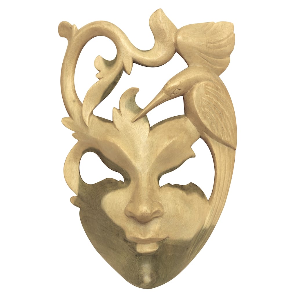 Exotic Mask Wooden Hand Carved Abstract Wall Plaque Hanging Home Decor Accent Art Unique Sculpture Decoration Handmade